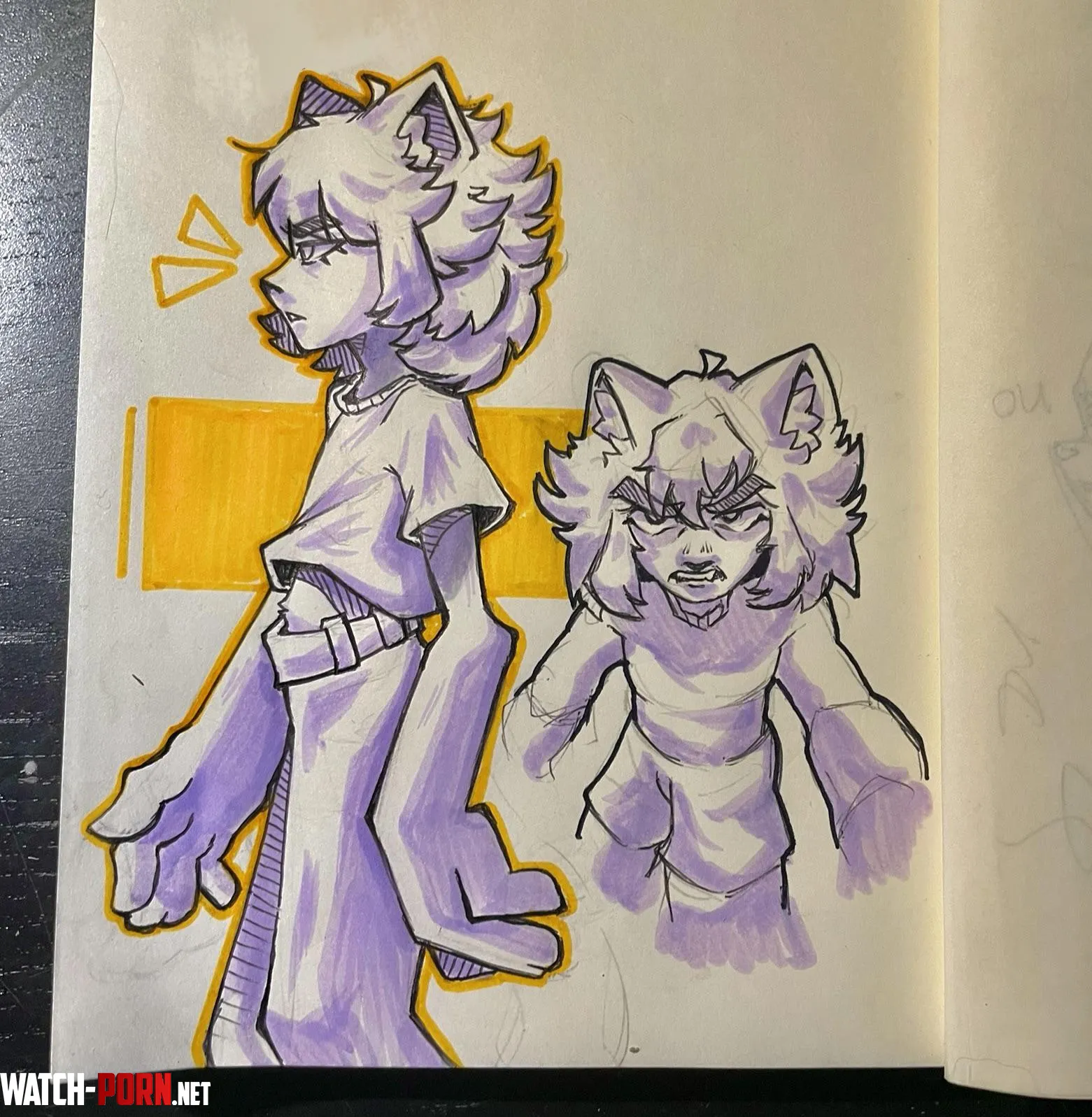 fursona sketches by anderthecat