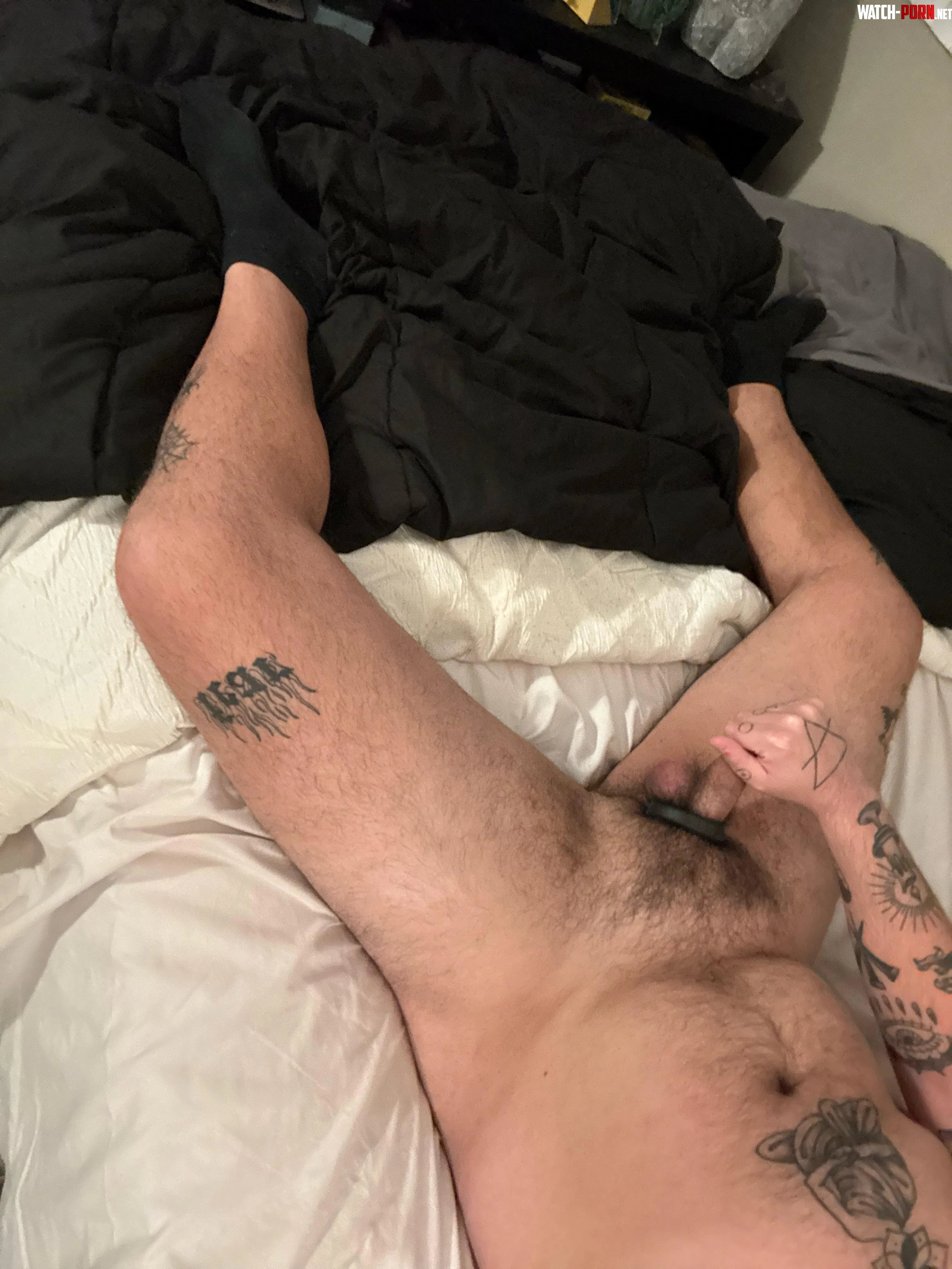 29 stroking my hairy cock by thom408