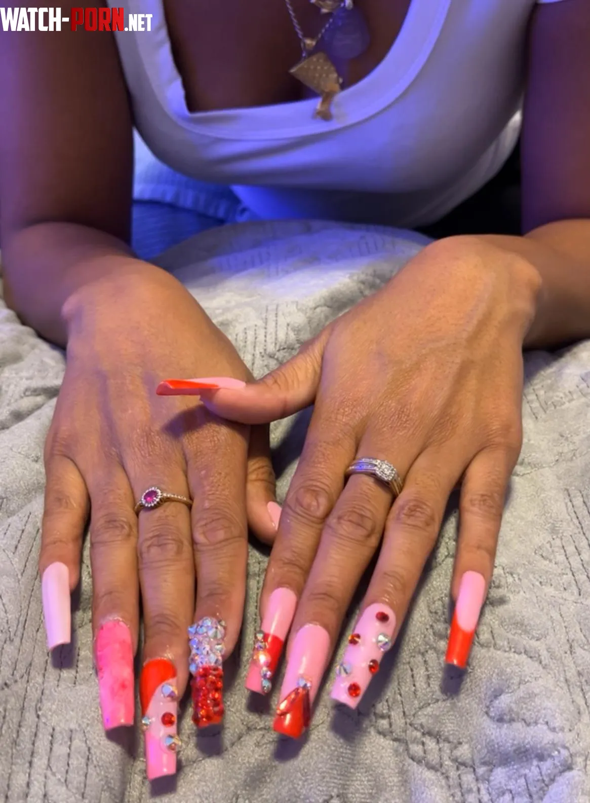 lover girl nails ready to scratch by Extension_Poetry_804