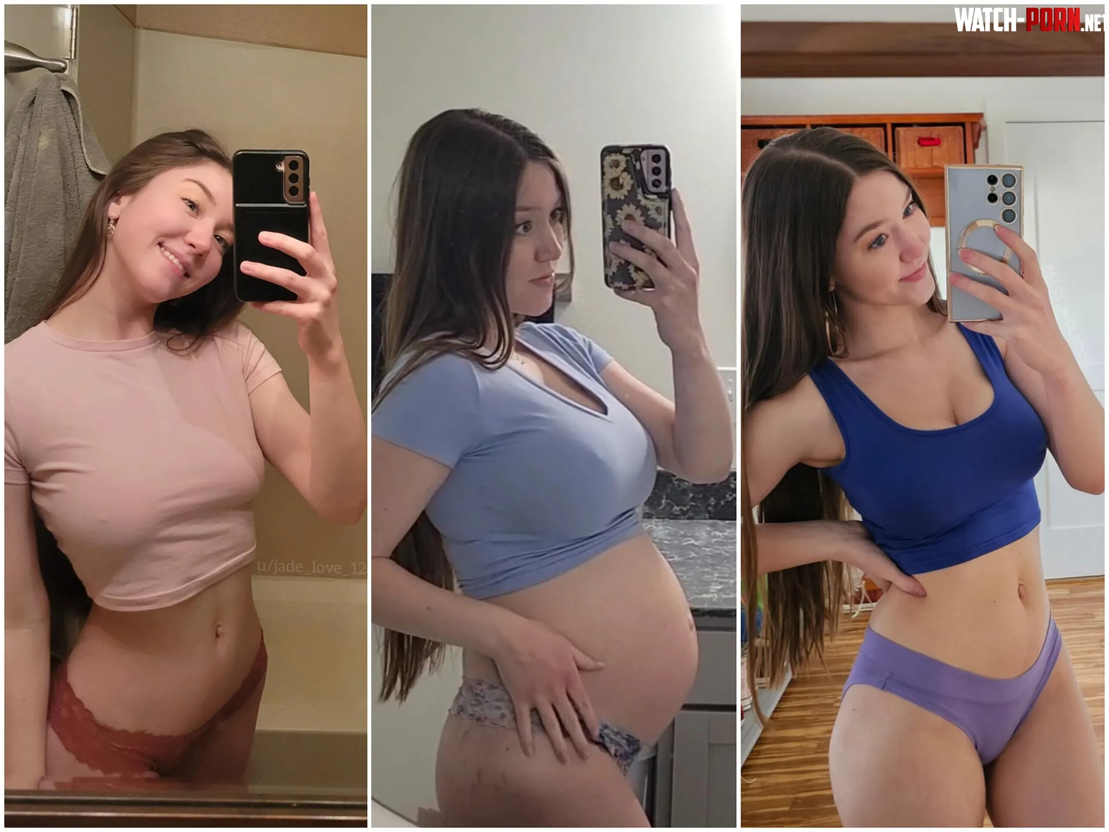 Before during and after pregnancy by jade_love_12345