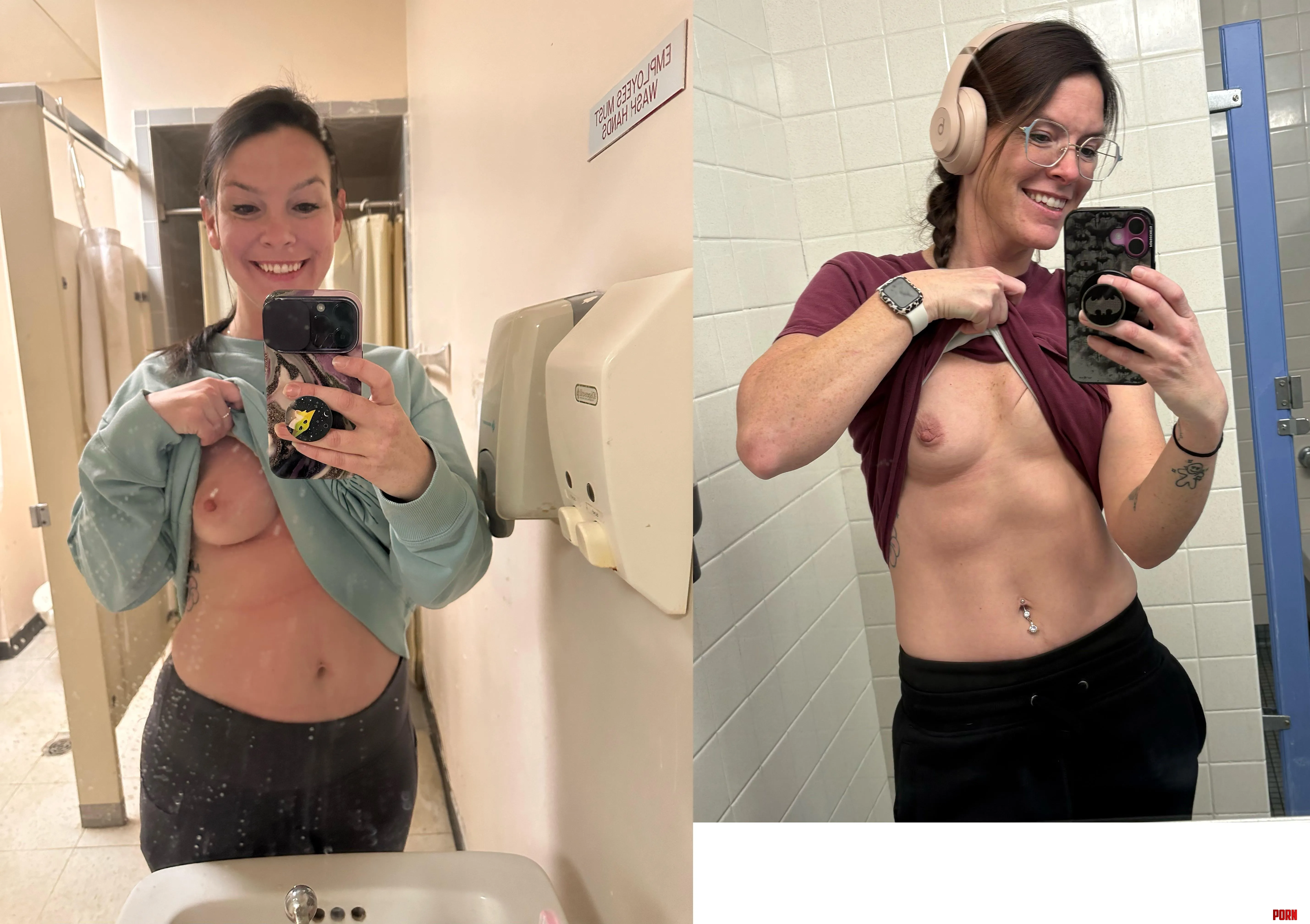 One year progress mirror selfie by Hedontastical