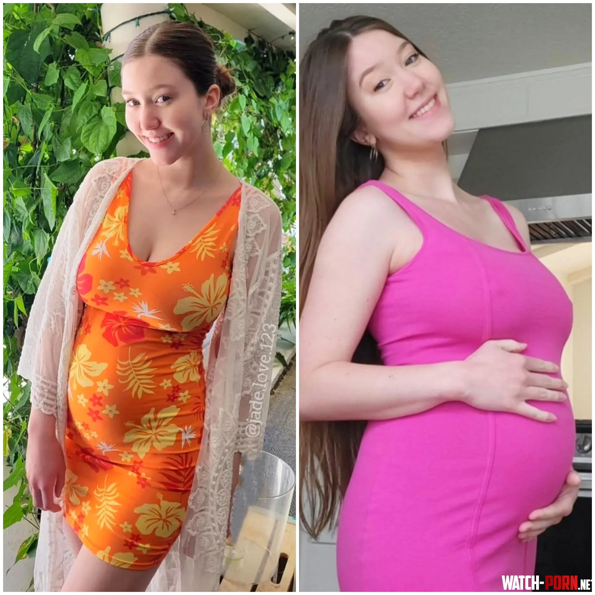 Which dress looks better on my pregnant body by jade_love_12345