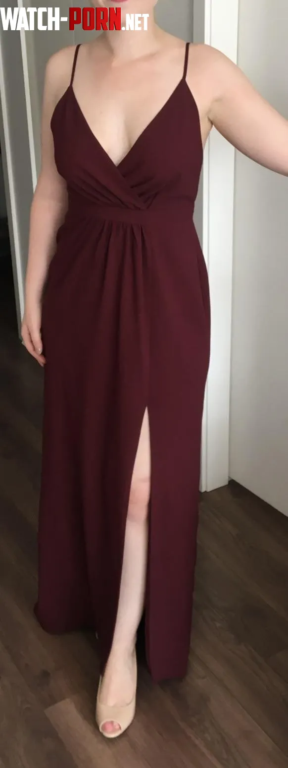 My hubby said this dress will help attract big dicks to line up for me is he right by wifeytribs4us