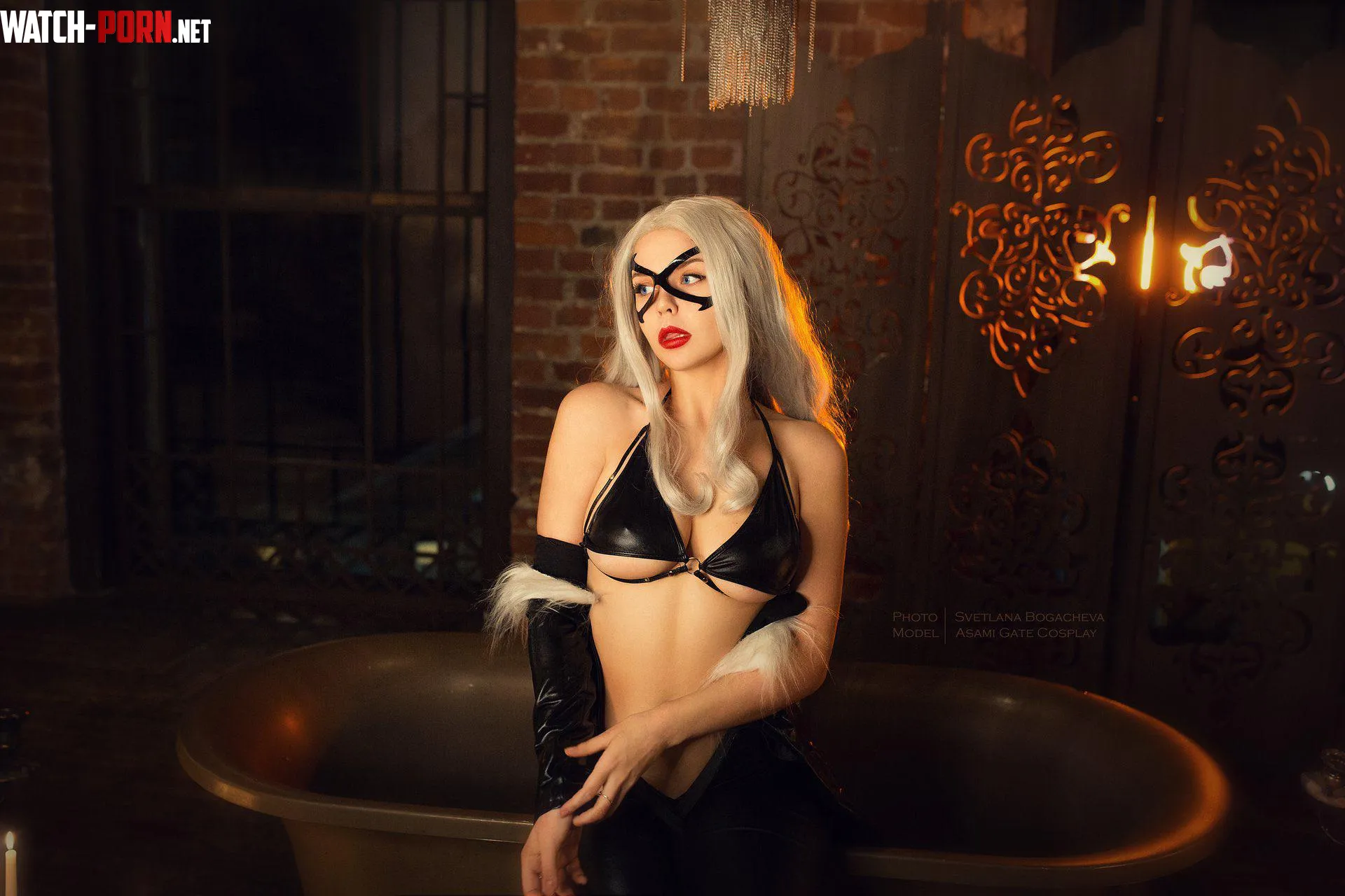 Black Cat Chilling Asamigate Marvel by Mxfyn