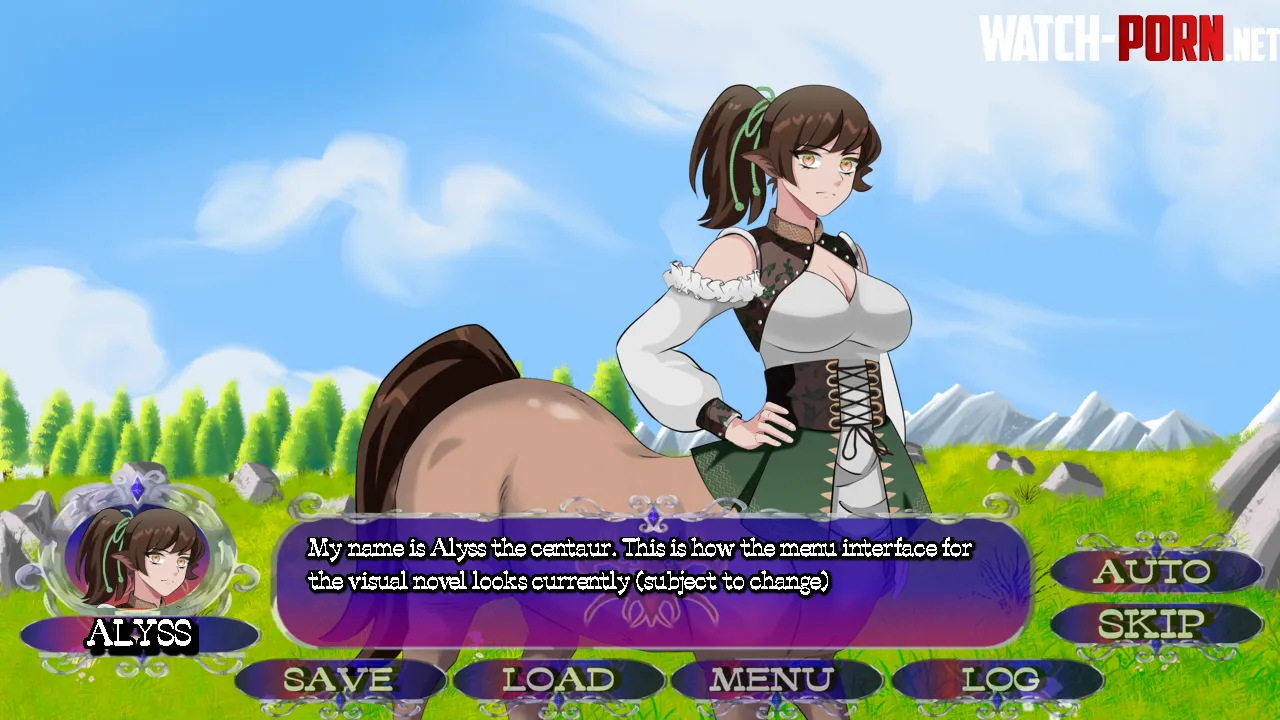 Visual novel textbox interface preview by NalarisNOCS