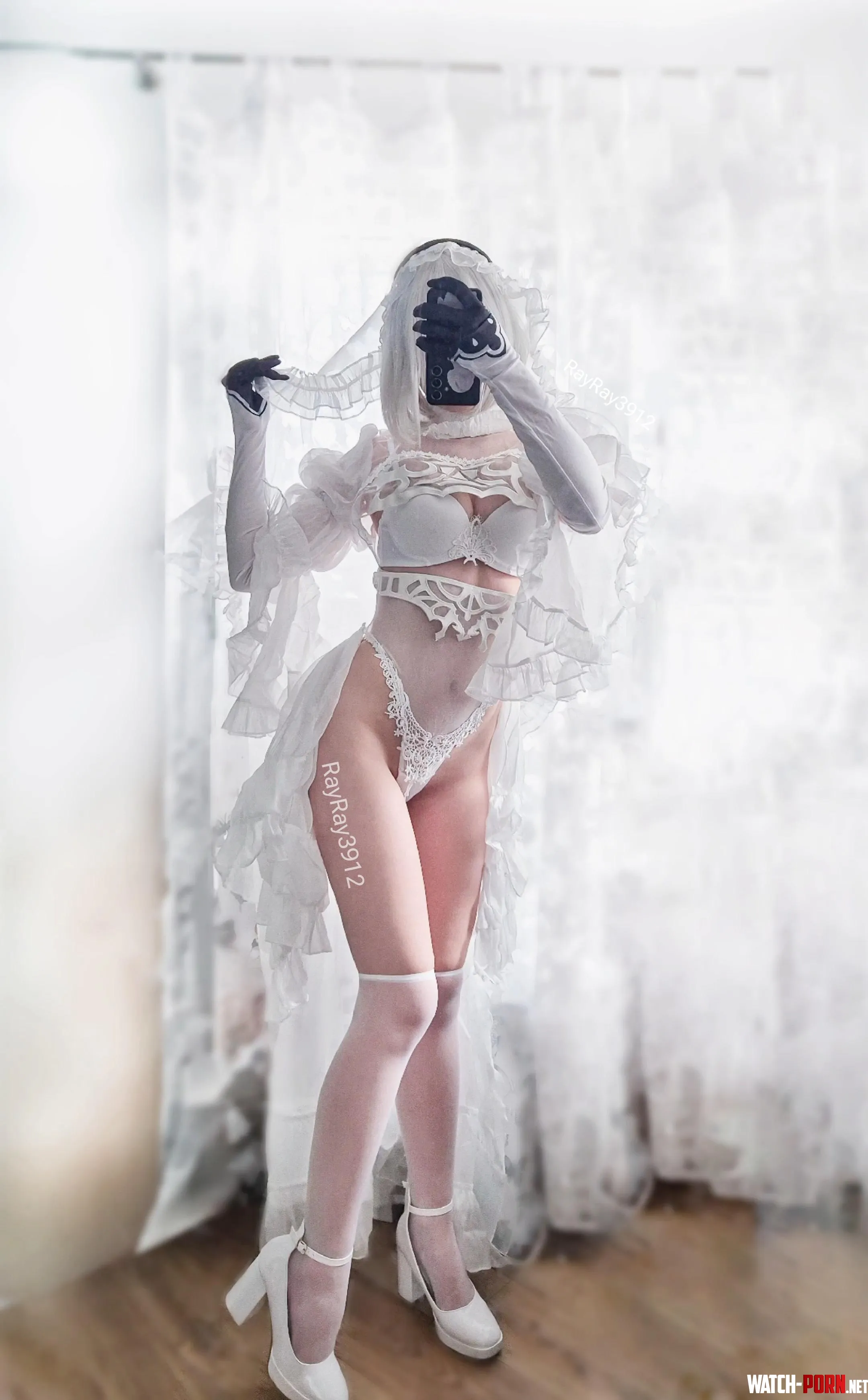 2b bride cosplay by RayRay3912 by RayRay3912__