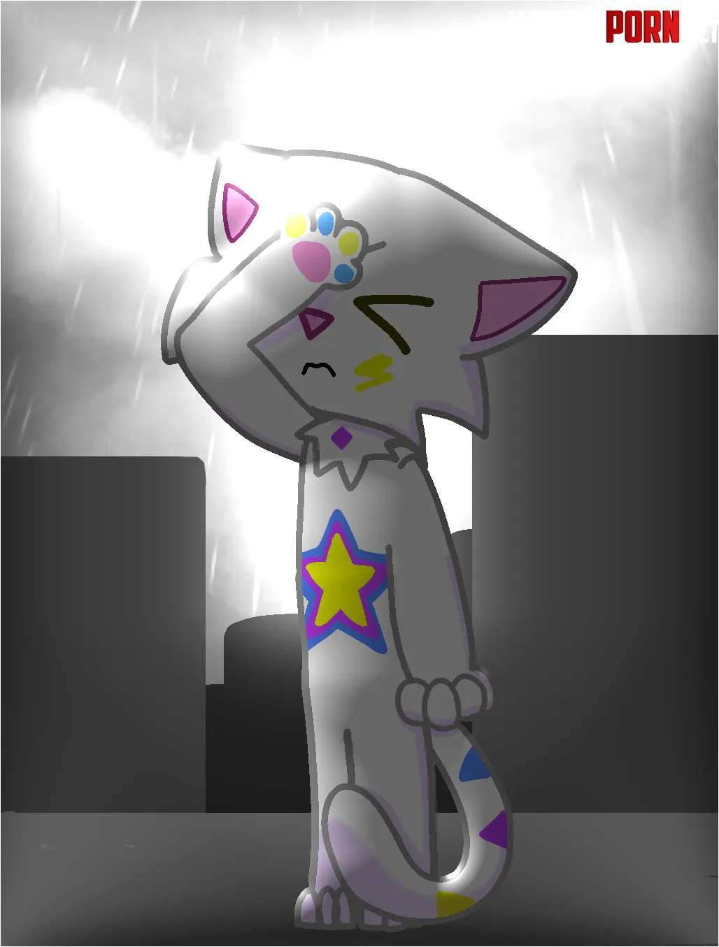 Rain and also new fursona redesign by me by TruthRecent6158