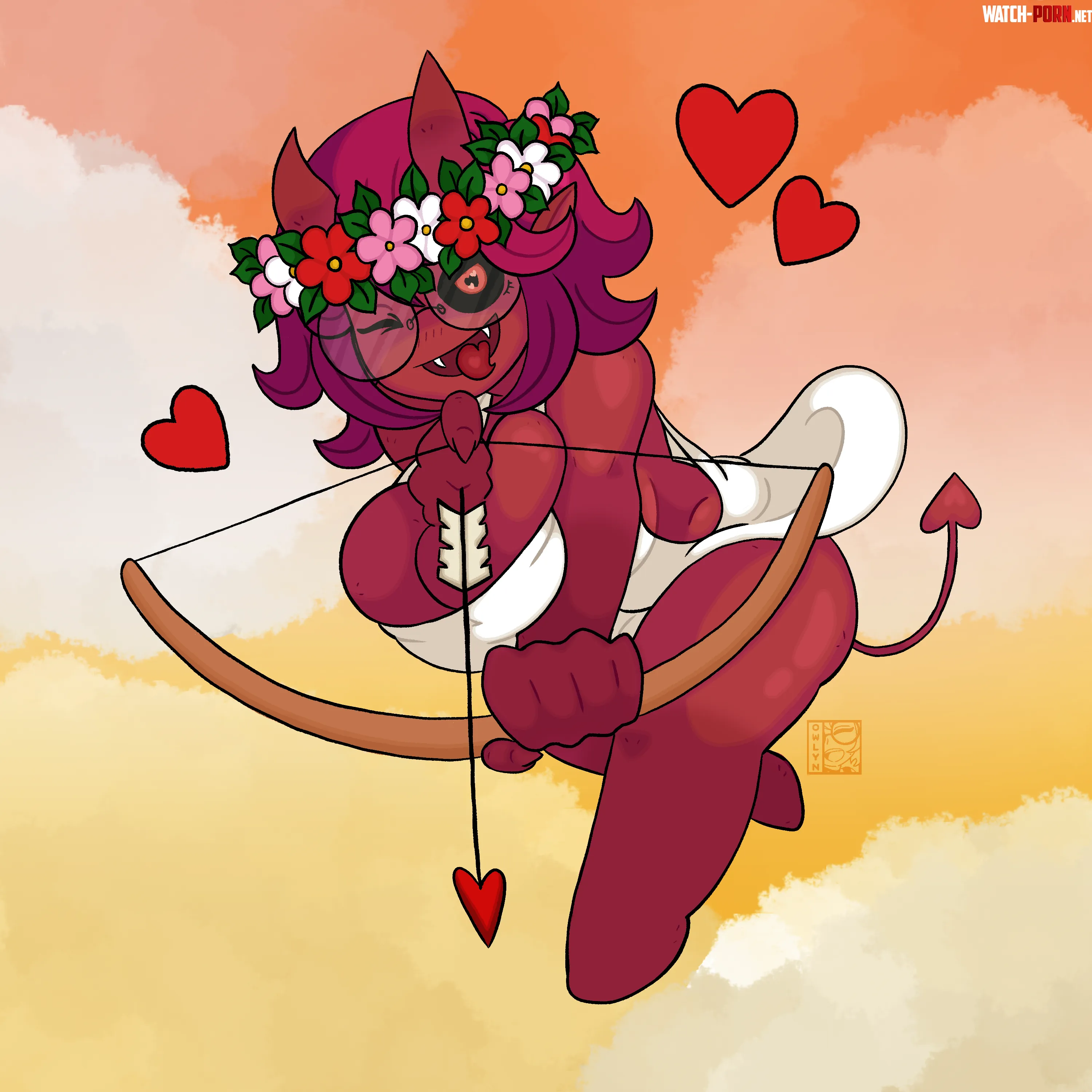 Happy Valentines Day 2025 Irena Succubus OC Owlyn by 0wlyn