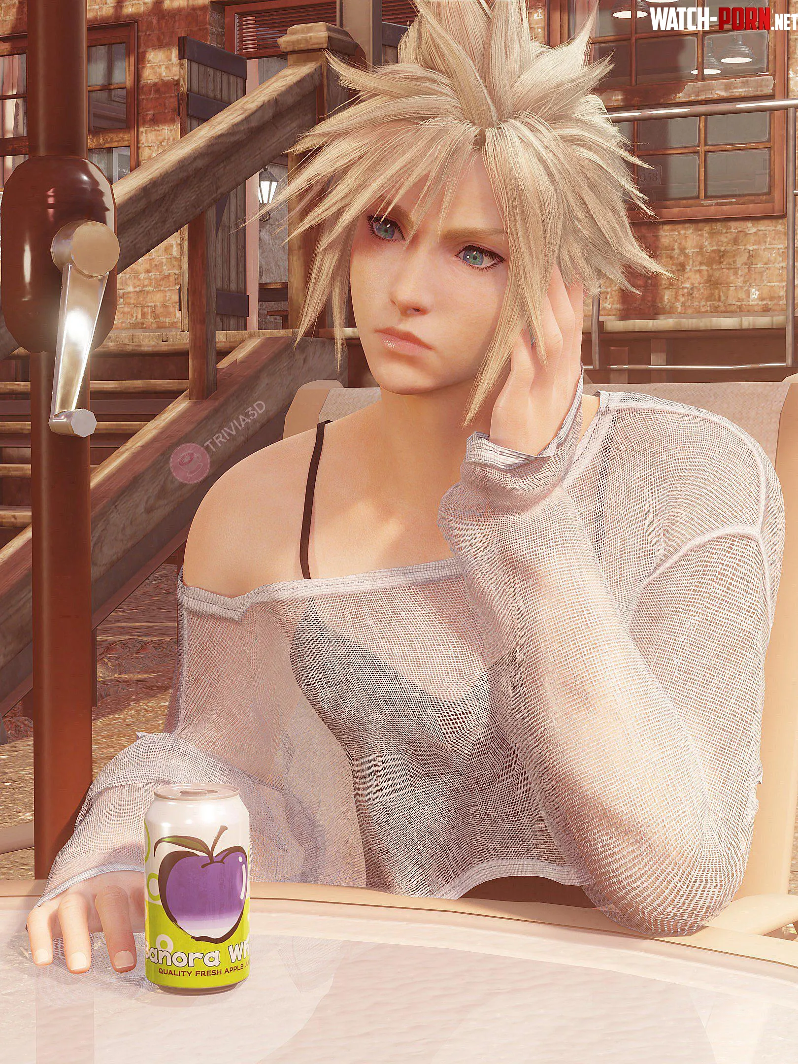 Cloud looking listless Final Fantasy VII by Weekly_Book9030