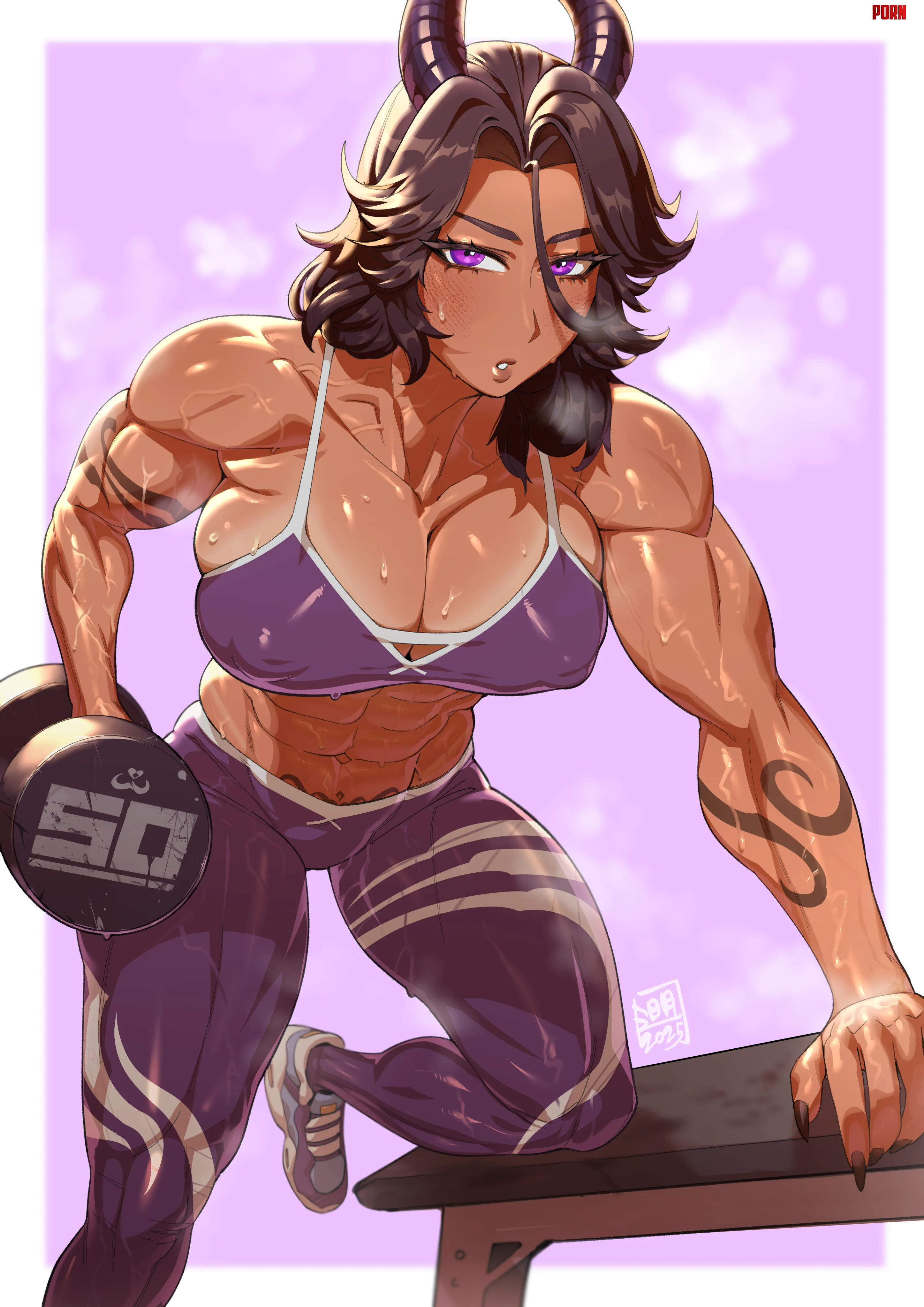 Muscle Tomboy Workout Original by A_MASSIVE_PERVERT