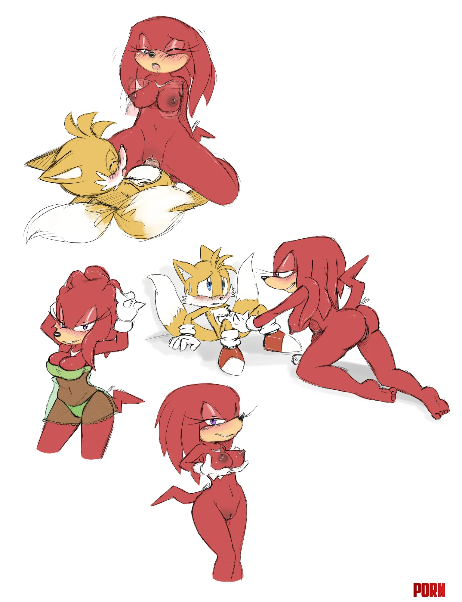 Knuckles Female  Unknown artist by Particular_View_6710