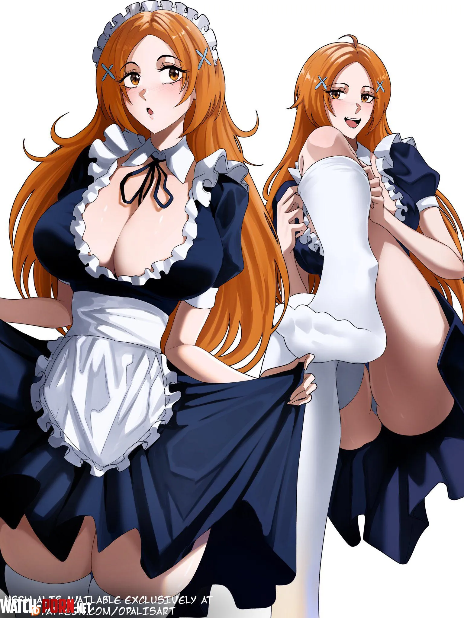 Maid Orihime by Silent_Steak_9540