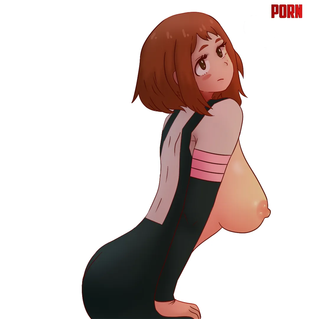 Uraraka commission by me helixxx by brionesmylove