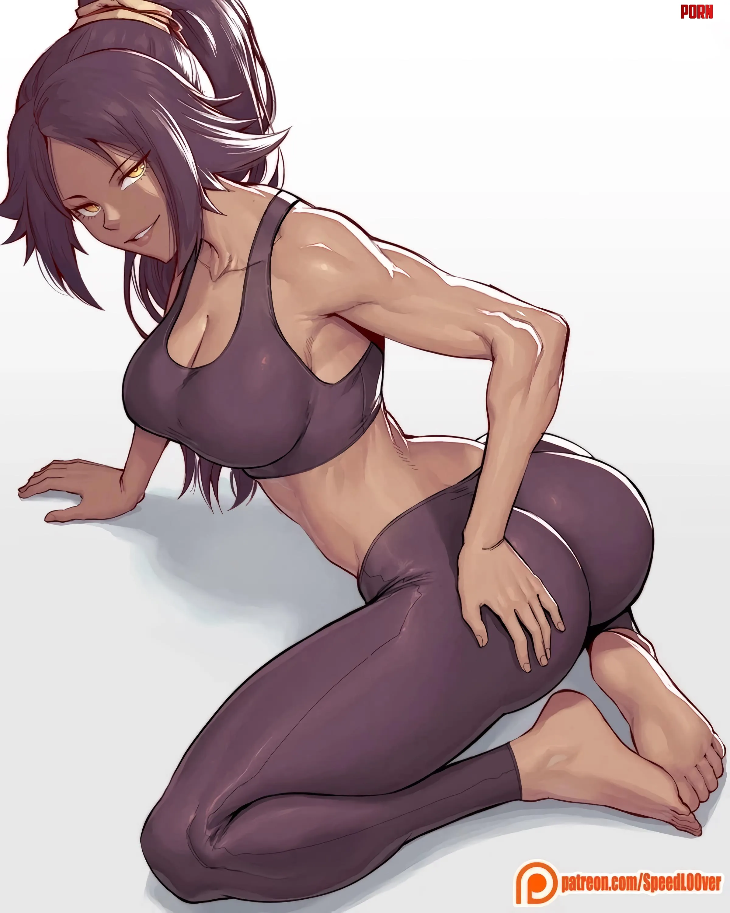 Yoga Yoruichi Bleach by A_MASSIVE_PERVERT