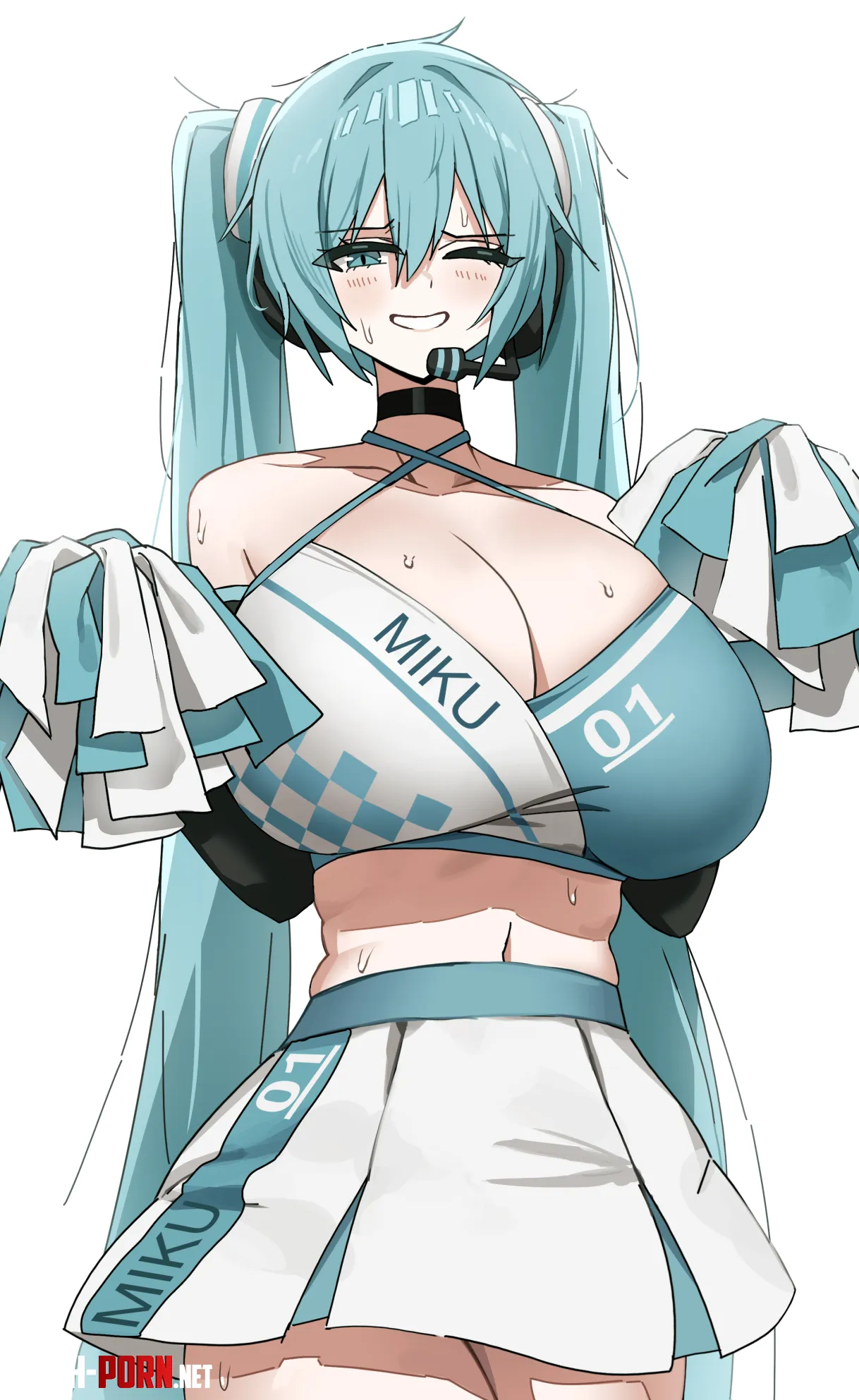 Cheerleader Miku Vocaloid by CheetahSperm18