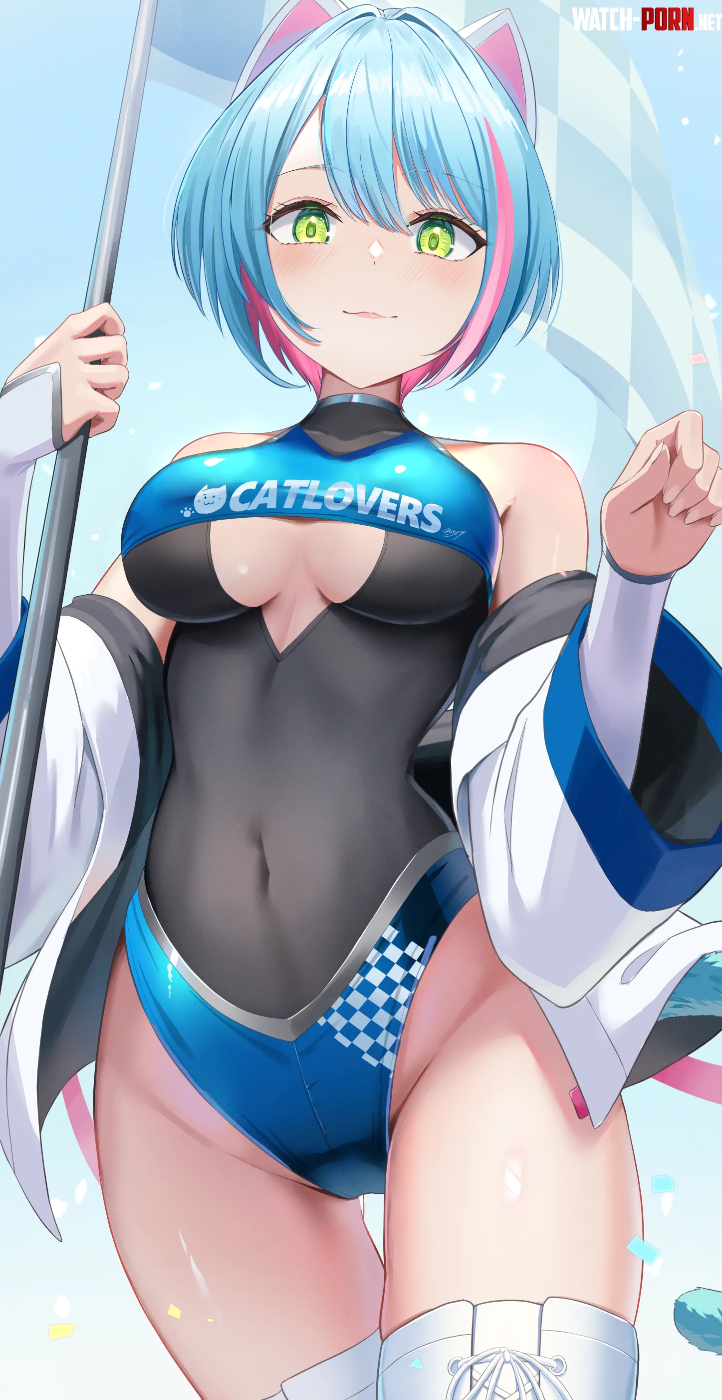 Race Queen Catgirl MAY9 Original by llamanatee