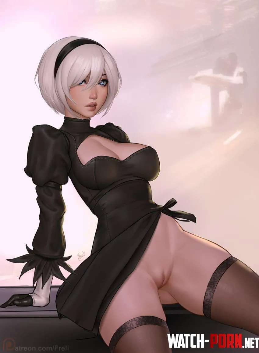 2B has a pretty android pussy by Somanycookies1