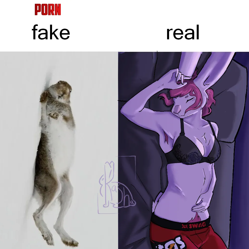 Fake vs Real art by me by thejigglytotoro