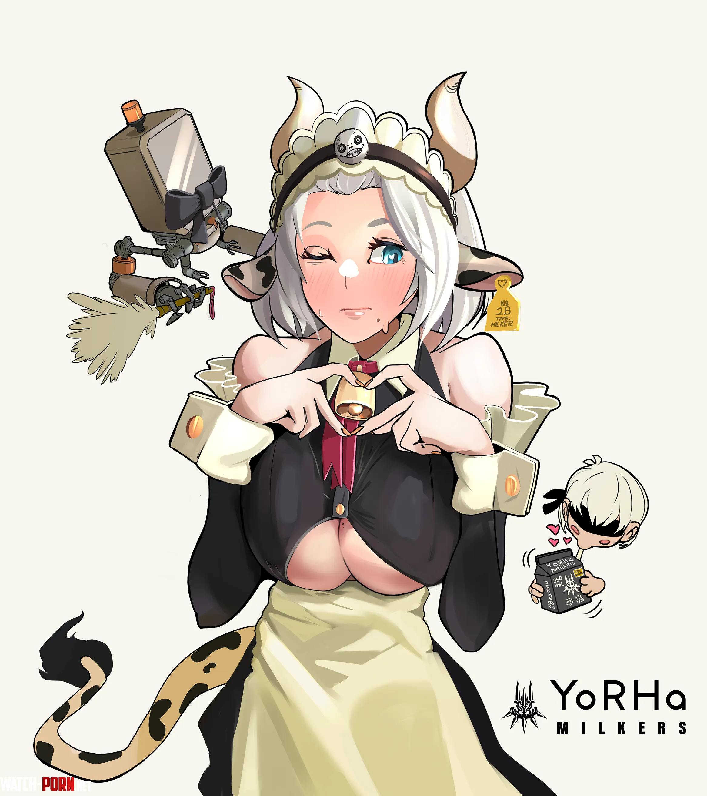 Yorha Milkers are available at your nearest camp machine Have a kup art by me by kupdoodles