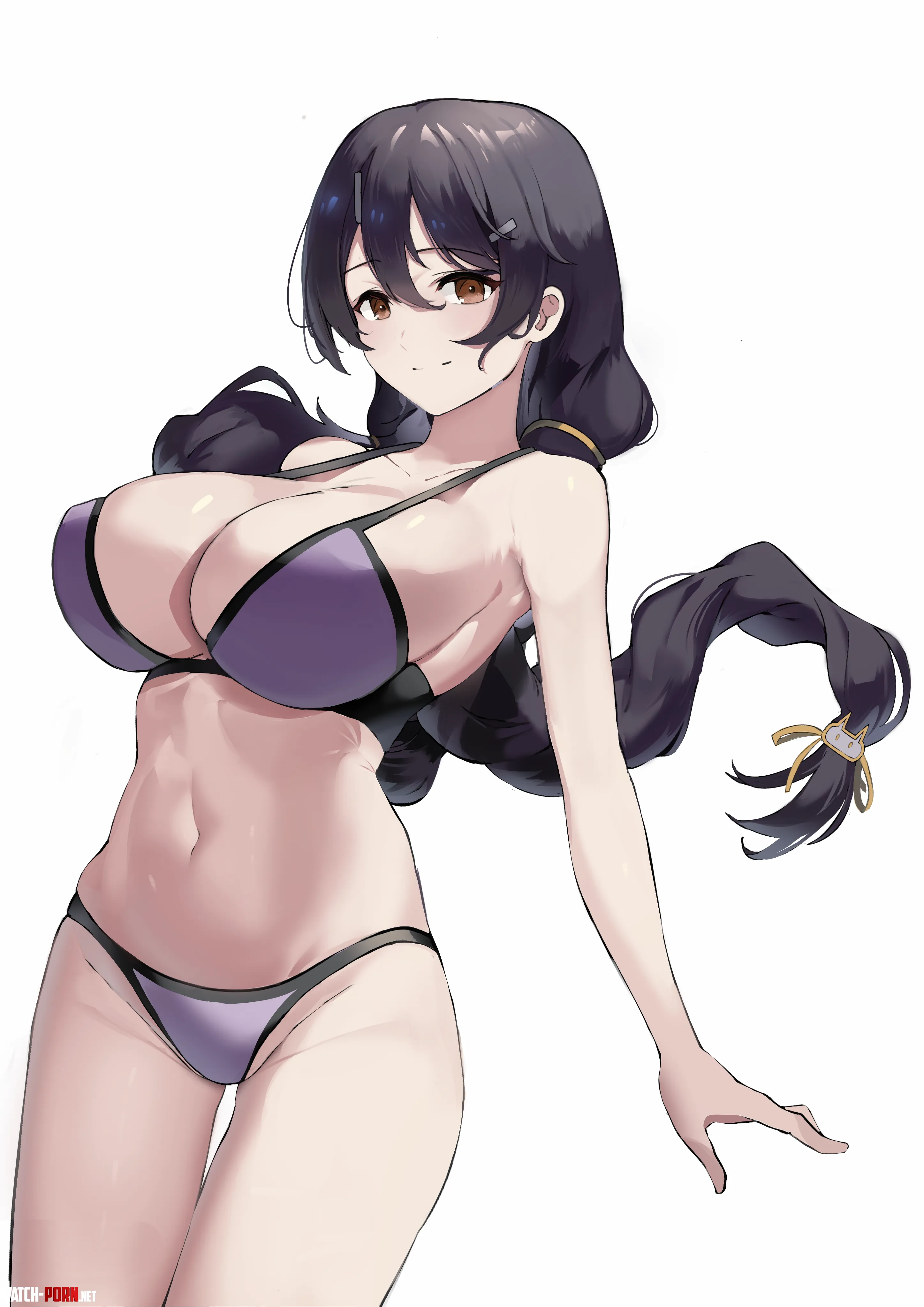 Hanekawa Tsubasa in Purple Bikini Monogatari Maanu by ecchi_neko