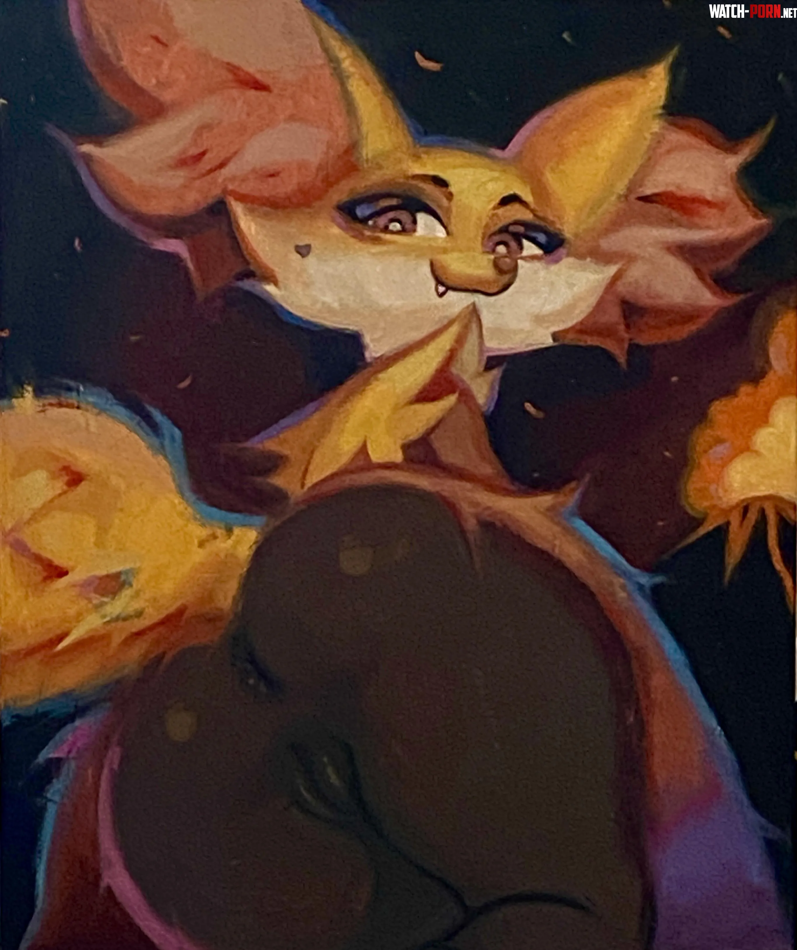 Delphox oil painting chokizart 196 x 236 inches by ChokizaRt