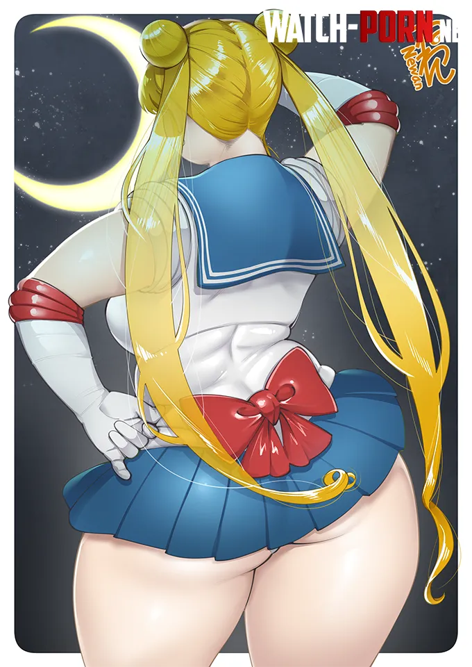 Sailor Moon from behind by LafterMastr