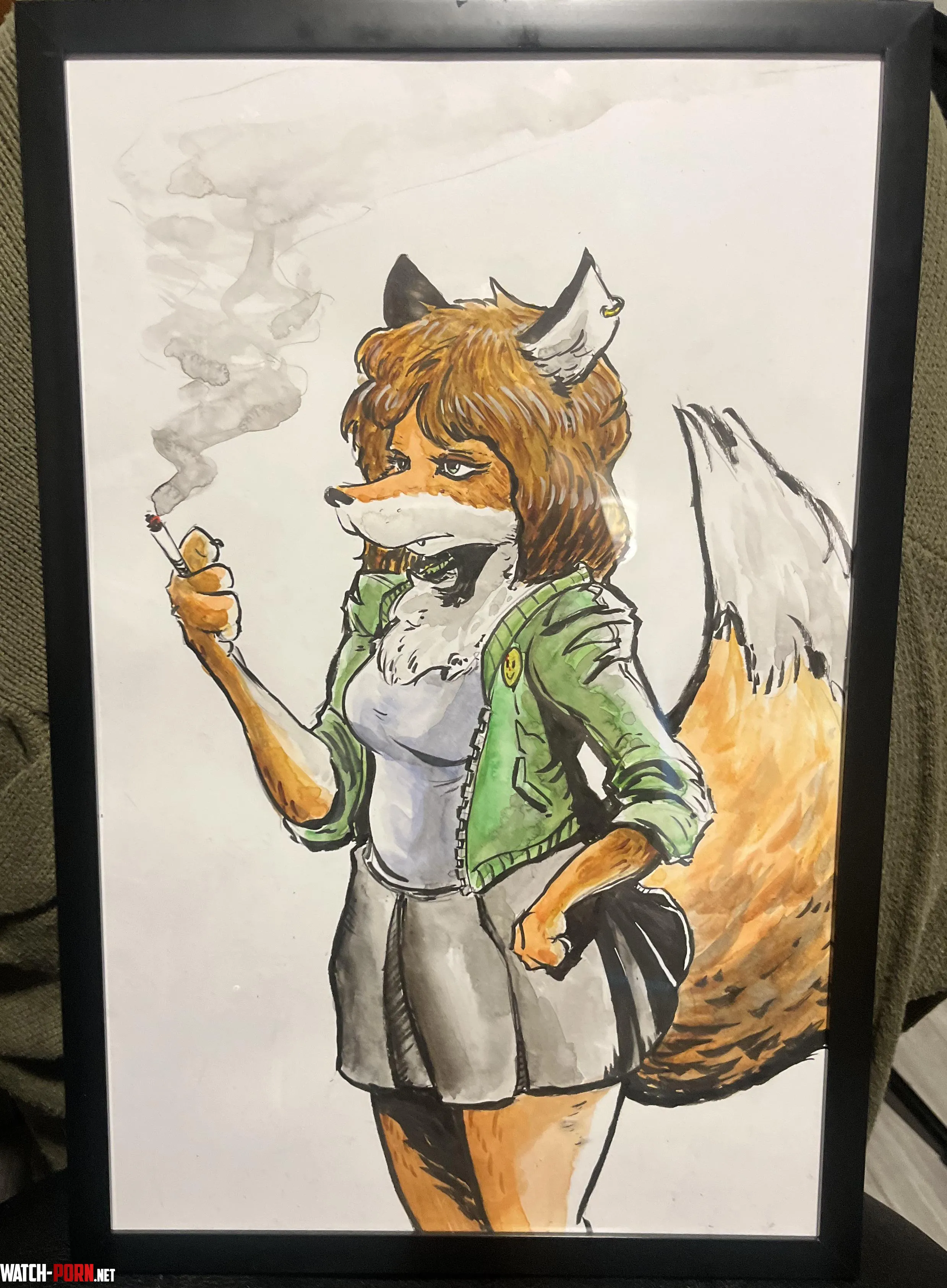 Some analog fur art I did for a friend by Mac9k5